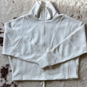 Sweaty Betty White Half-Zip Pullover Hoodie